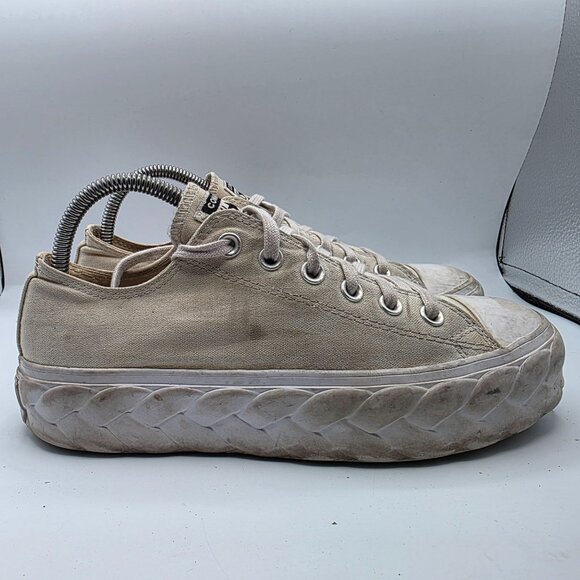 Converse Chuck Taylor Runway Cable Womens Size 8 White Platform Lift Ox Shoes - Picture 12 of 13